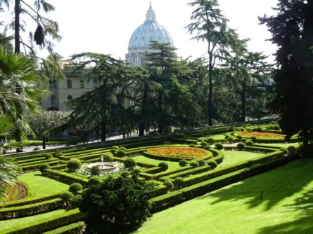 vatican gardens 1 445x334 - Top facts to know about the Vatican City State