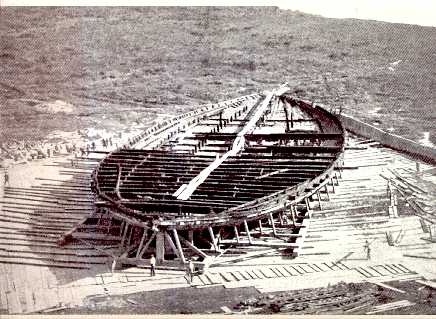 Nemi Ship Hull 1930 - Lake Nemi and Sunken Treasures