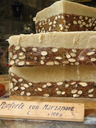 800px Panforte at a shop in San Gimignano 334x445 - HOLIDAY SEASONS ALLA ITALIANA: TRADITIONAL ACTIVITIES IN NORTHERN ITALY 1/4